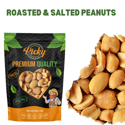 Salted Peanut | Premium Roasted Peanuts | Crunchy, Fresh & Flavorful Snack | 150g / 200g / 500g