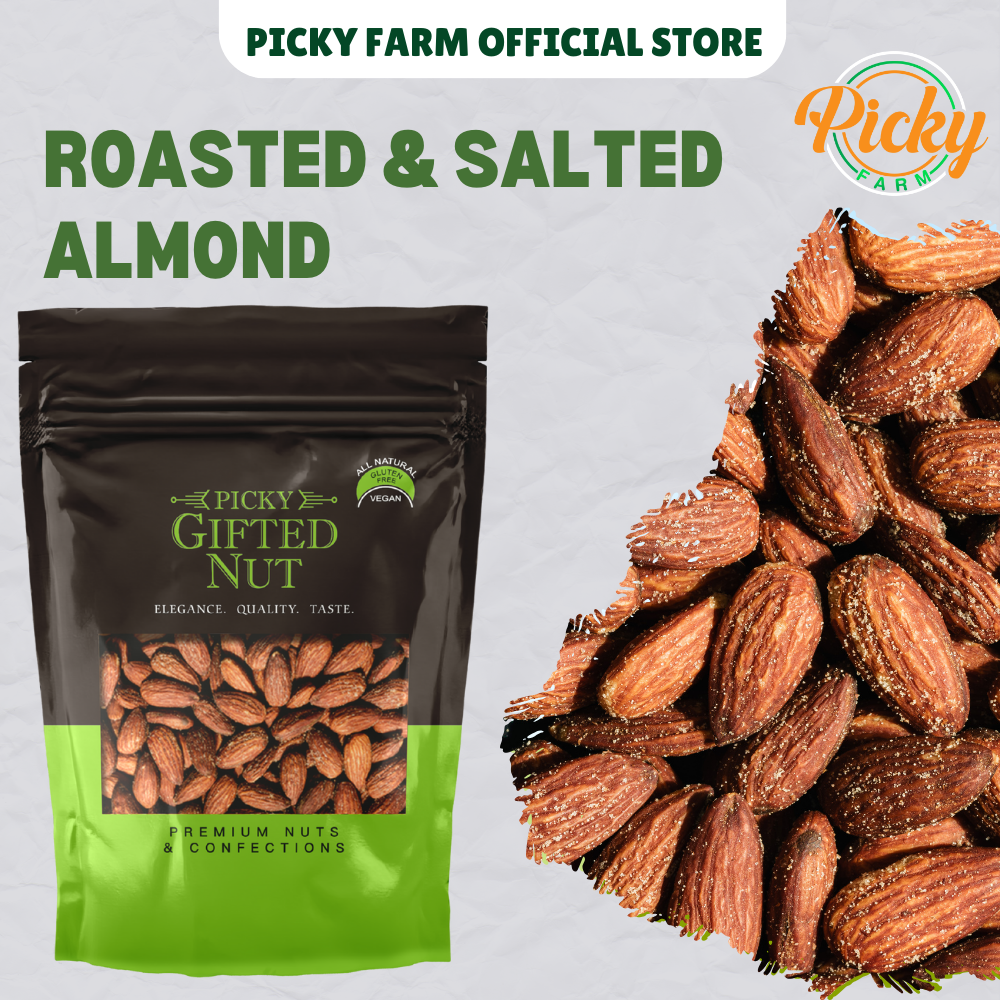 Roasted and Salted Almonds | Almond| Premium Quality & Healthy Snack | 250g - 600g