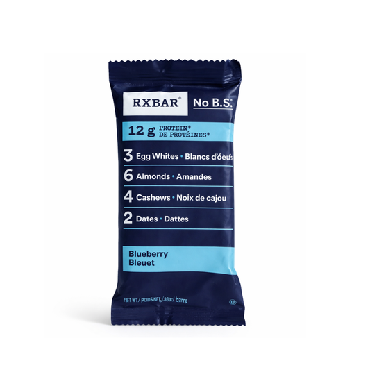 RXBAR Protein Bar 52g – Blueberry Flavor | Clean Ingredient Protein Snack | High Protein Energy Bar