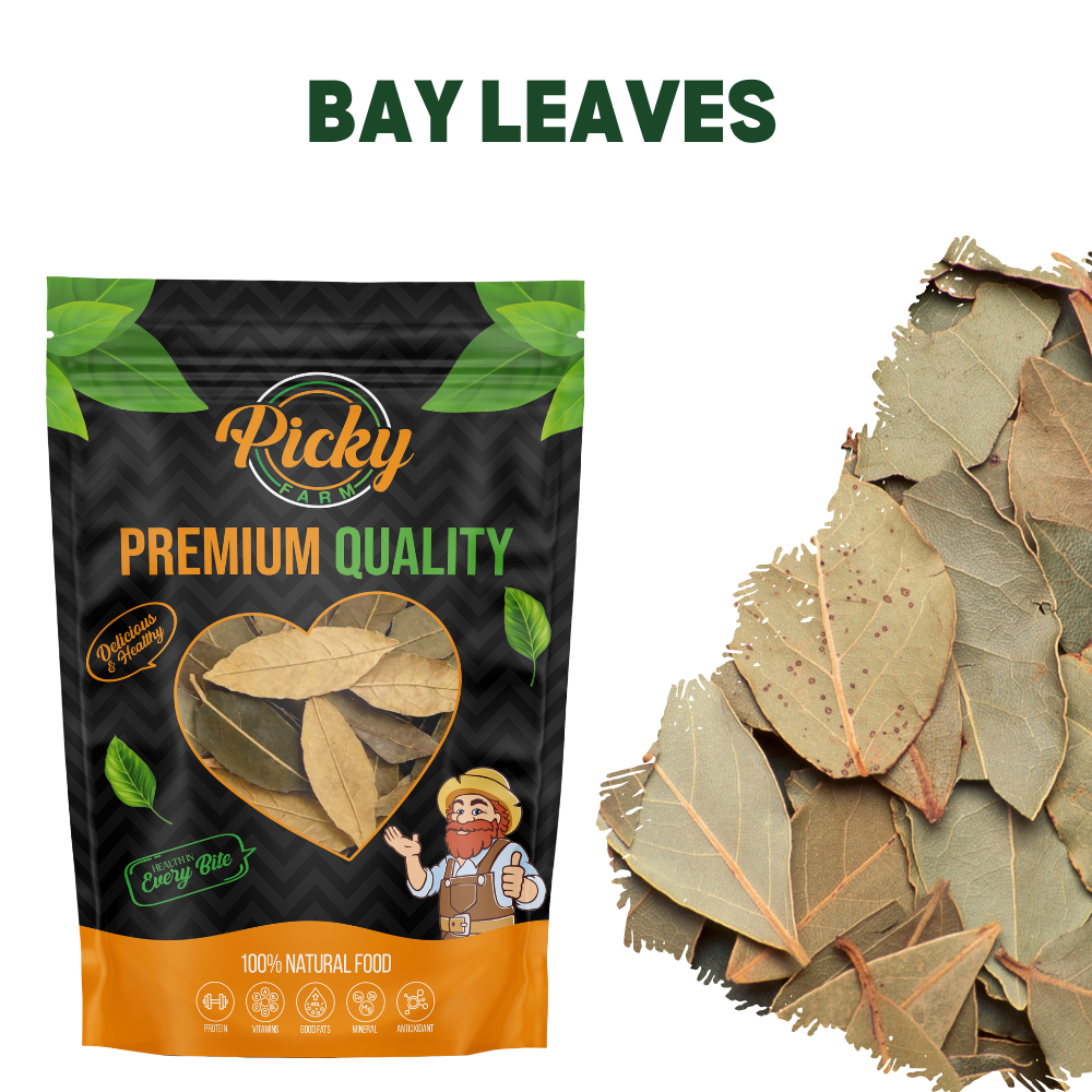 Premium Dried Bay Leaves (Laurel Leaves) | Aromatic Spice for Soups, Stews, Curries & Marinades
