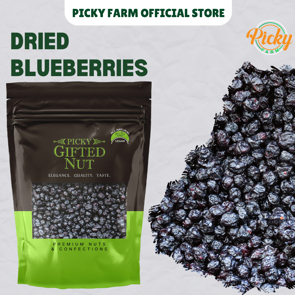 Dried Blueberries | Premium Natural Blueberries, Unsweetened | 250g - 1kg