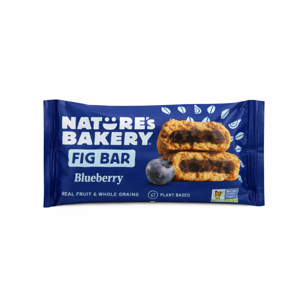 Nature’s Bakery Fig Bar Blueberry 57g – Real Fruit & Whole Grains | Energy Bar | Plant-Based Snack