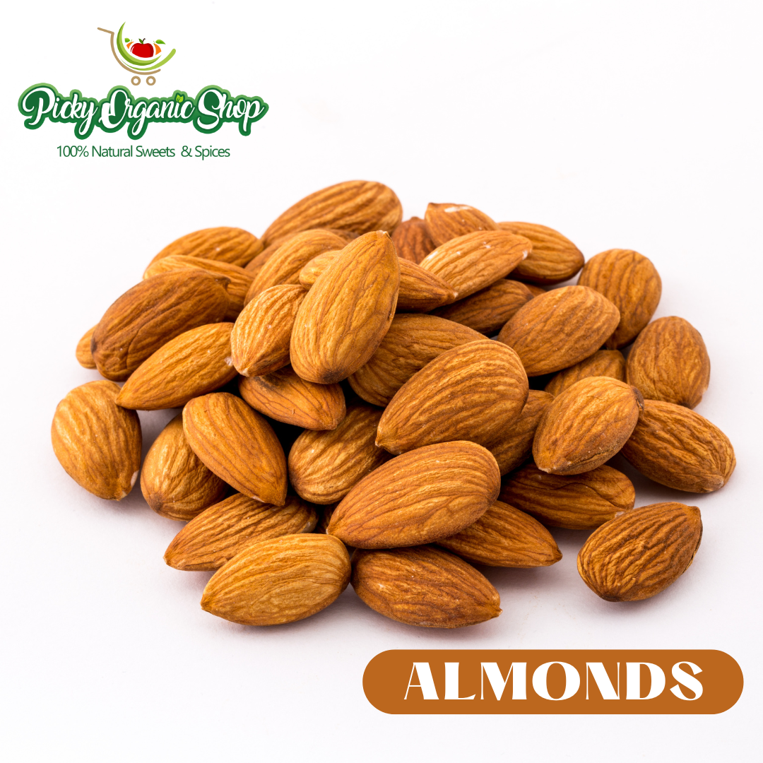 Raw Almonds (Unsalted) | Almond | 250g - 500g