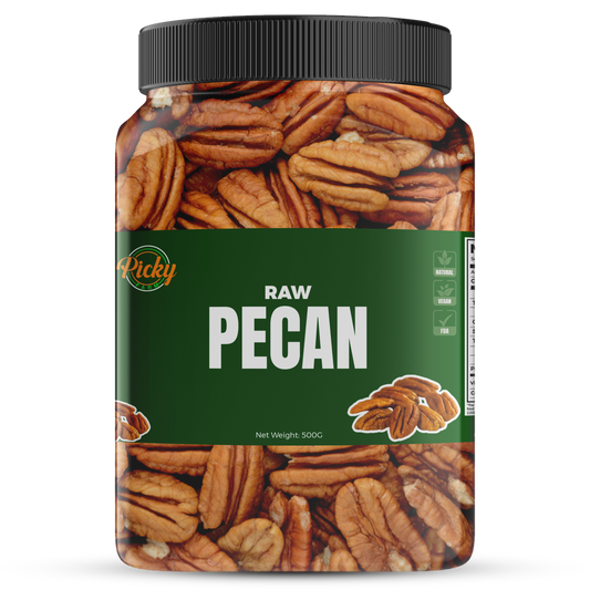 Raw Pecan Halves | Premium Quality, Unsalted | for Snacking, Baking & Cooking | 250g - 500g