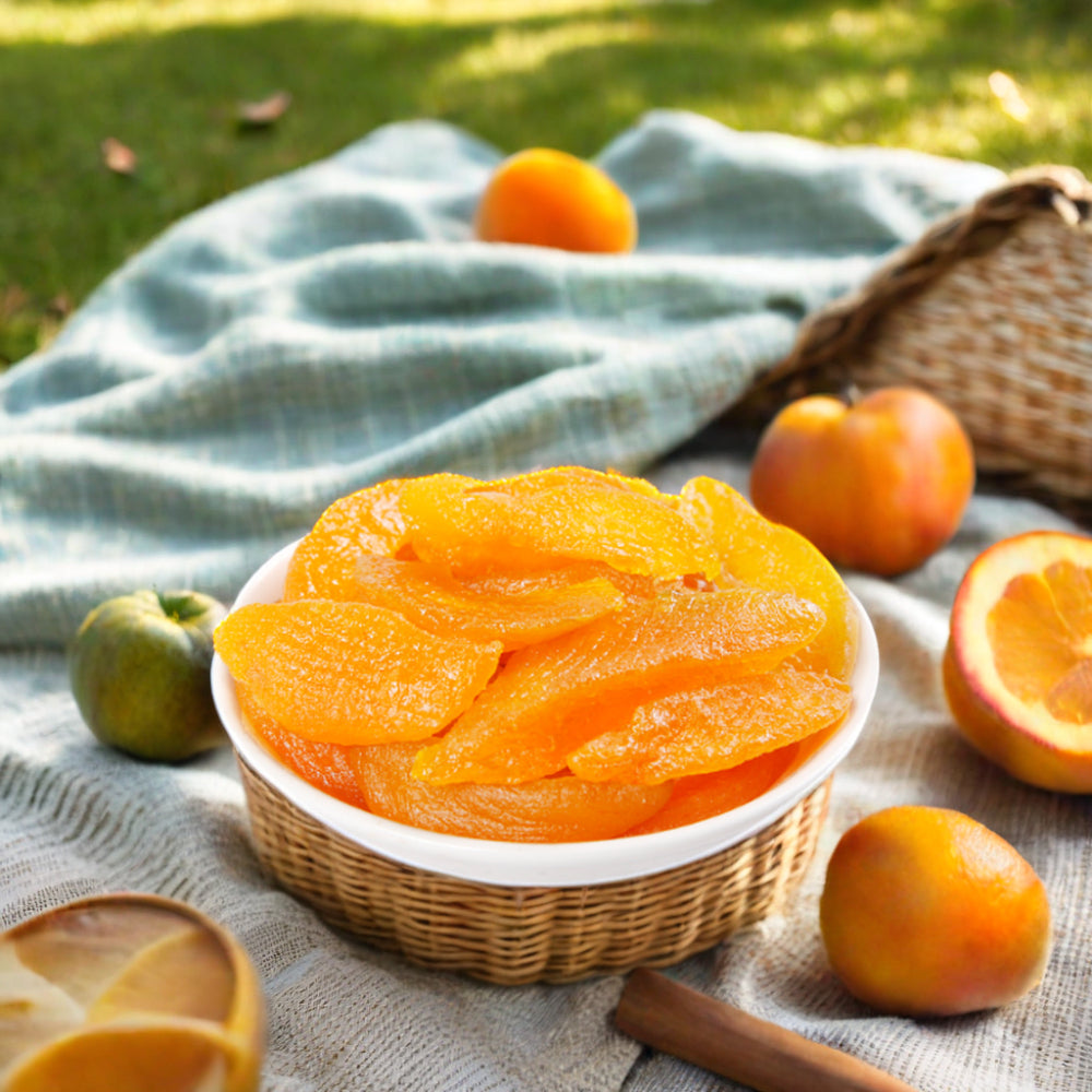 Dried Golden Peach | Premium Sweet & Juicy Peach Slices | Healthy Fruity Snack | 150g / 200g / 500g