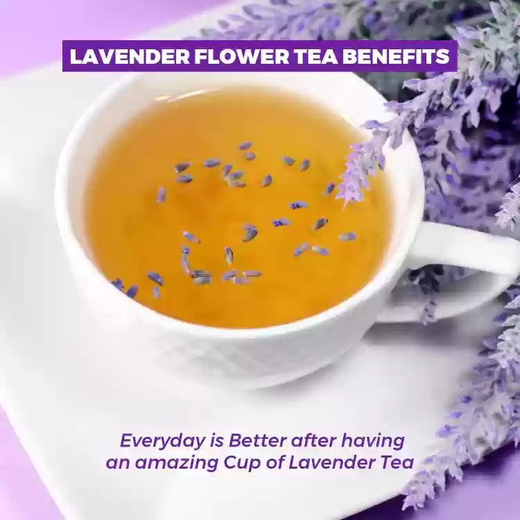Lavender Tea, 100g — Premium Dried Lavender Flowers, Caffeine-Free Herbal Tea for Relaxation & Sleep