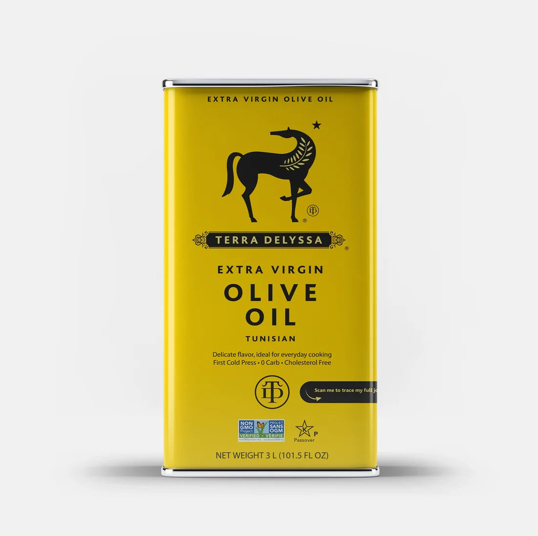 Smooth Extra Virgin Olive Oil Tin 3L | Smooth Flavor for Cooking, Frying & Salad