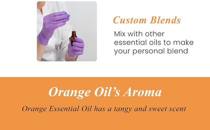 Sweet Orange Essential Oil - 30ML- 100% Pure and Natural - Premium Grade Essential Oil for Diffuser and Aromatherapy