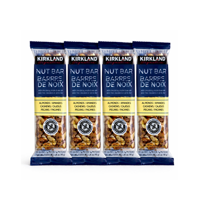 Kirkland Signature Nut Bar 40g – Almonds, Cashews & Pecans | Preotein Chocolate Drizzle & Sea Salt