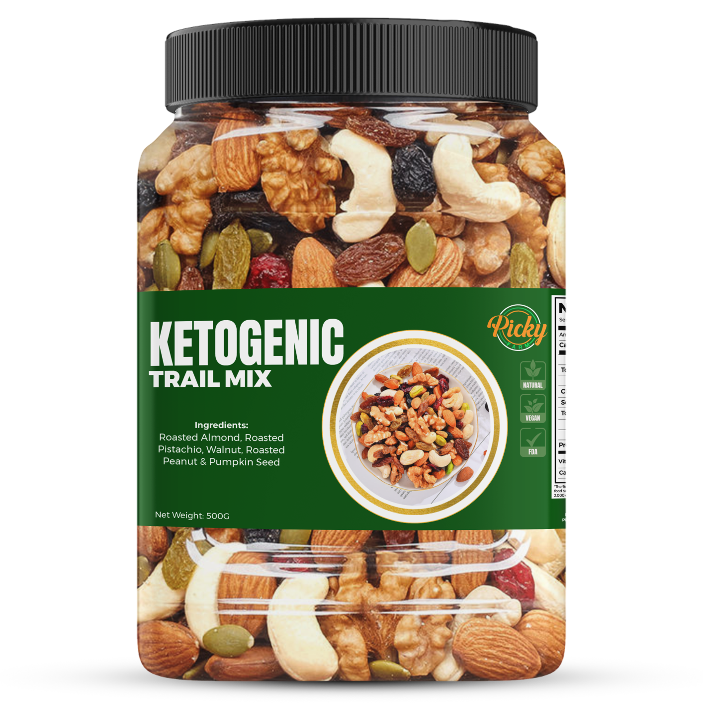 Ketogenic Trail Mix Nuts 500g