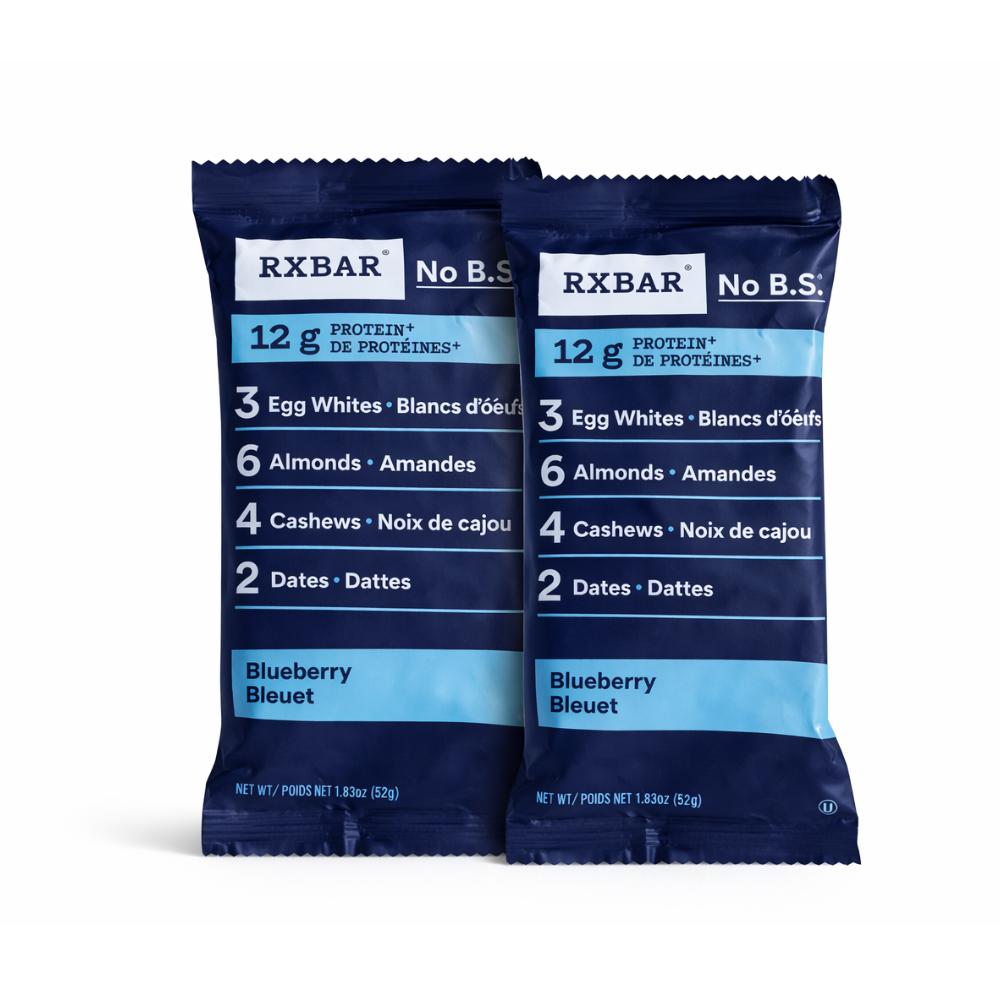 RXBAR Protein Bar 52g – Blueberry Flavor | Clean Ingredient Protein Snack | High Protein Energy Bar