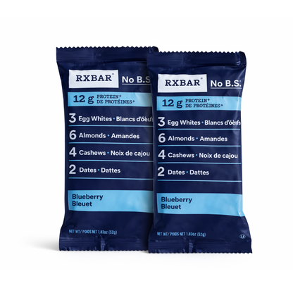 RXBAR Protein Bar 52g – Blueberry Flavor | Clean Ingredient Protein Snack | High Protein Energy Bar