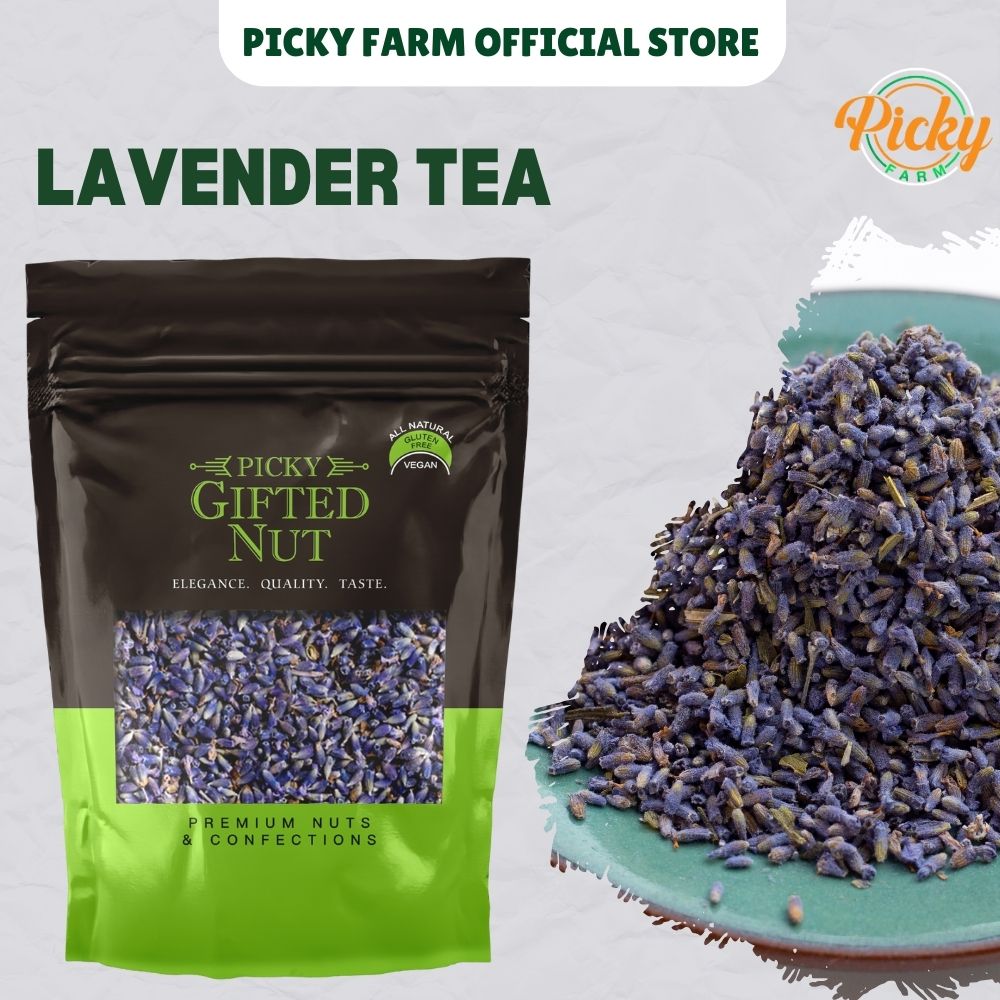 Lavender Tea, 100g — Premium Dried Lavender Flowers, Caffeine-Free Herbal Tea for Relaxation & Sleep