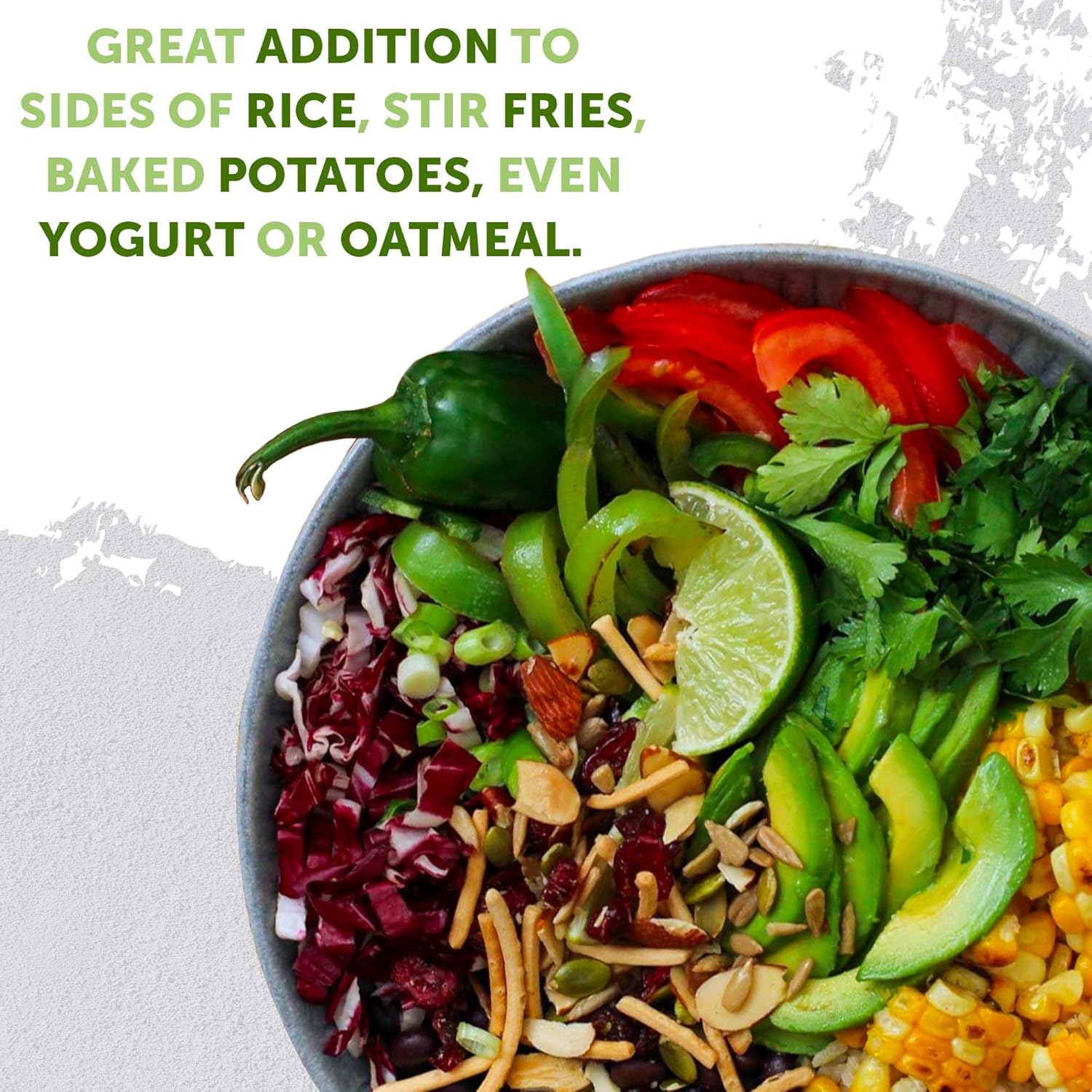 Salad Topper Crunch - Salad Toppings, Salad Mix, Salad Toppers Seeds and Cranberries, Crunchy, Mixed Seeds for Salad, Oatmeal or Yogurt, Natural, Gluten Free 500g