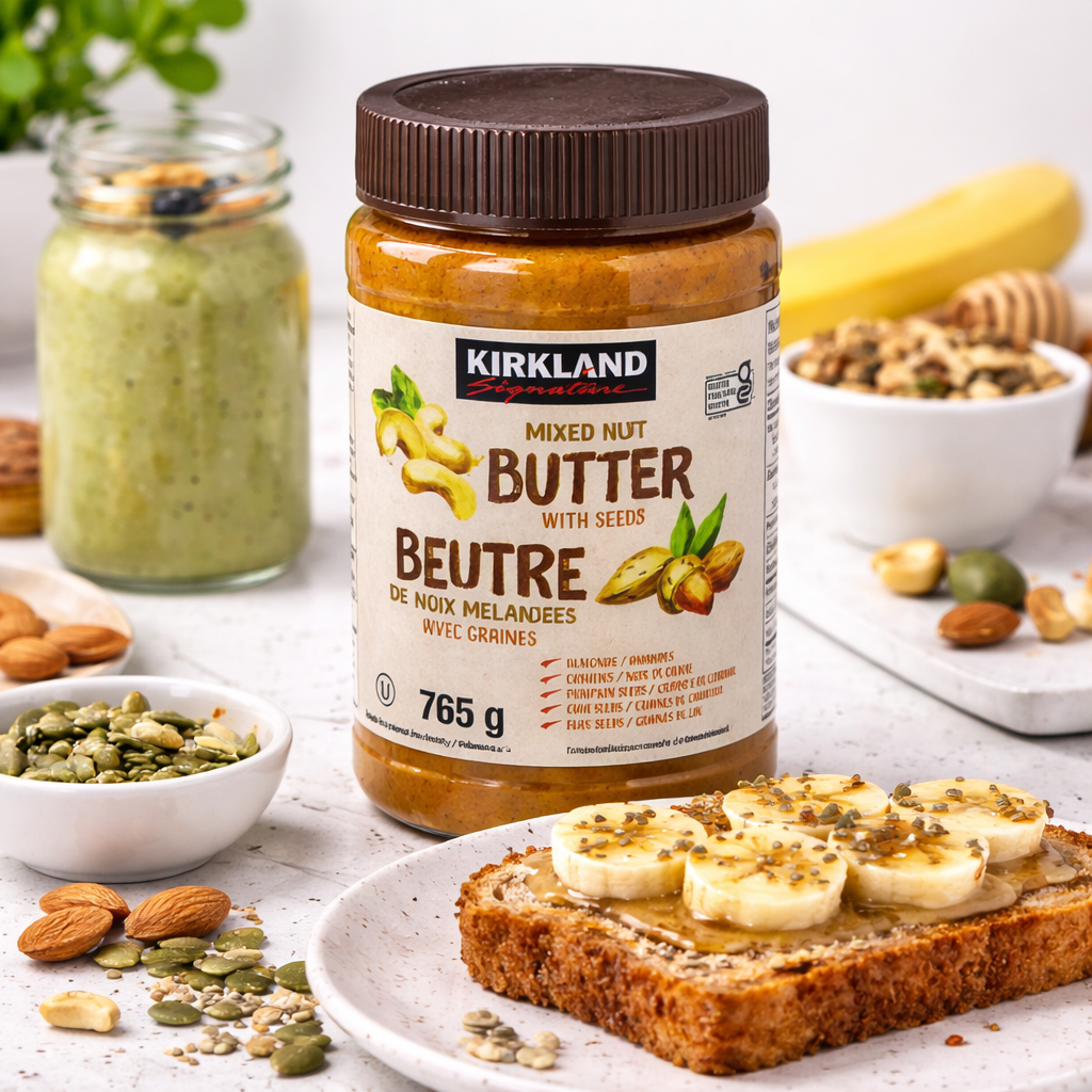 Kirkland Signature Mixed Nut Butter with Seeds 765g – Premium Nut & Seed Spread