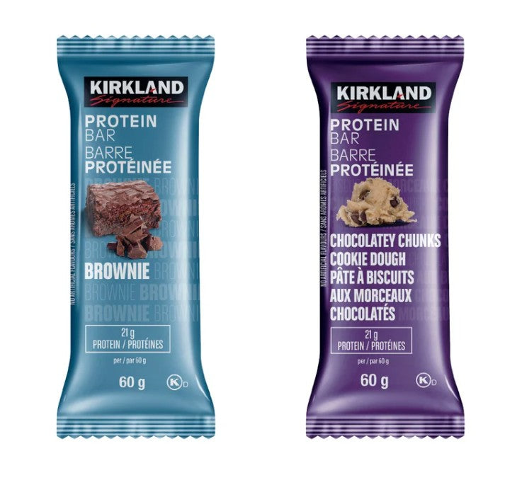 Kirkland Signature Protein Bar 60g – Chocolatey Chunks Cookie Dough & Brownie Flavor