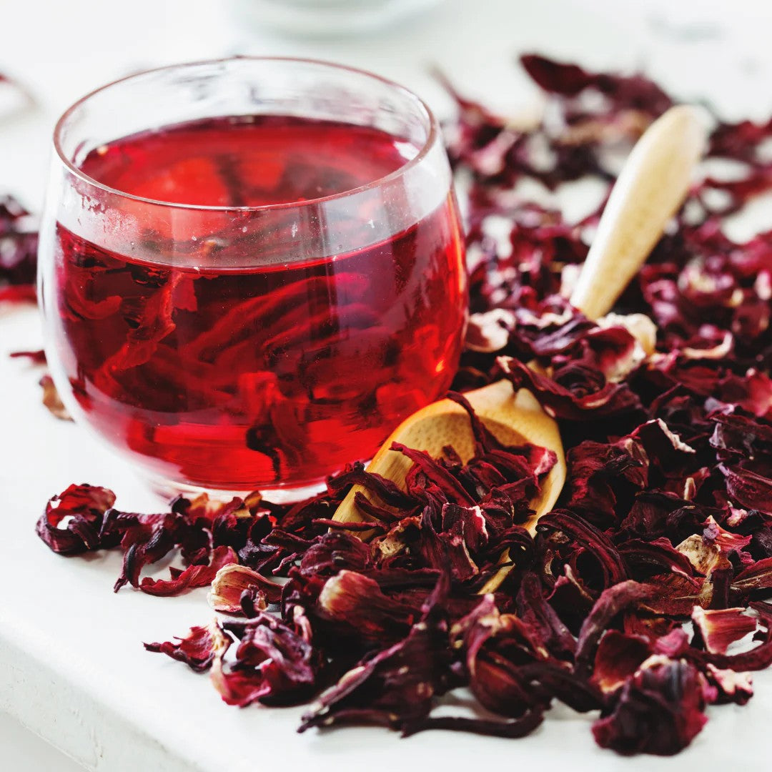 Hibiscus Tea, 50g to 250g — Premium Dried Flowers, Naturally Tart & Refreshing Herbal Tea
