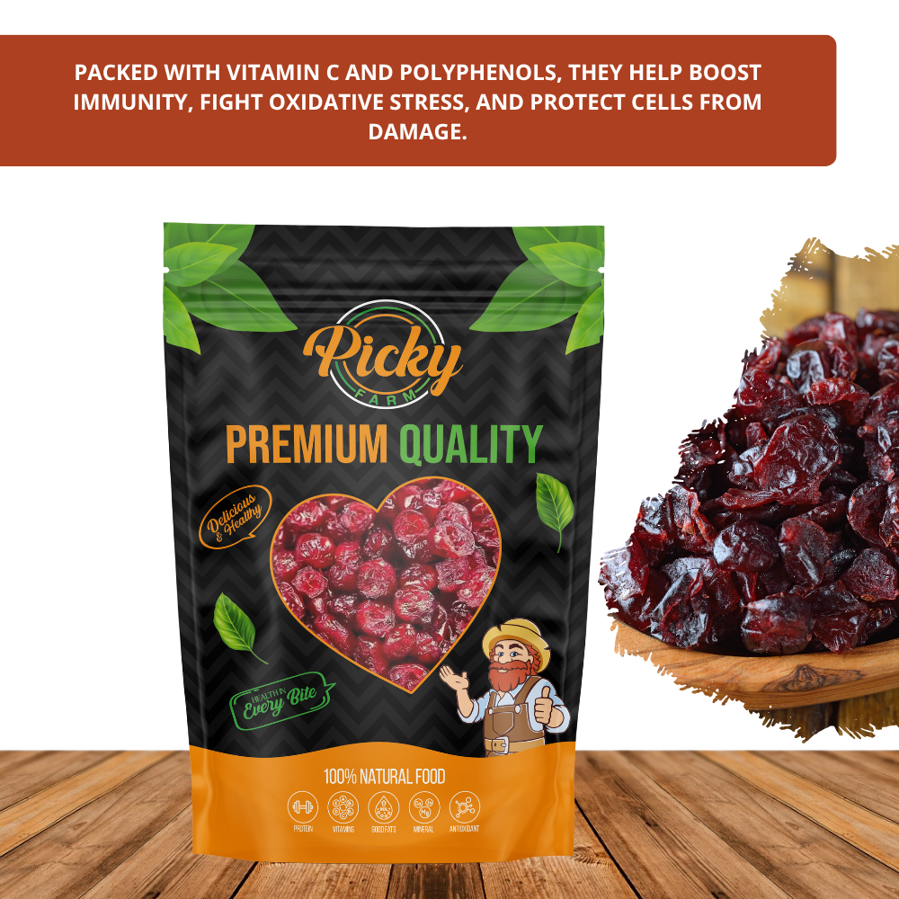 Dried Cranberries | Premium Sweet–Tart Snack