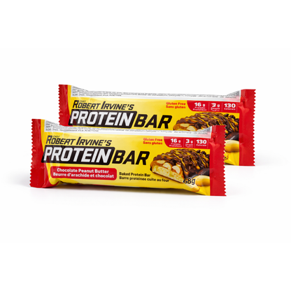 Chef Robert Irvine’s Protein Bar 68g – Chocolate Peanut Butter Flavor | High Protein Snack
