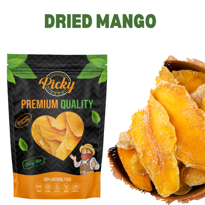 Dried Mango | Premium Sweet & Chewy Mango Slices | Healthy Snack