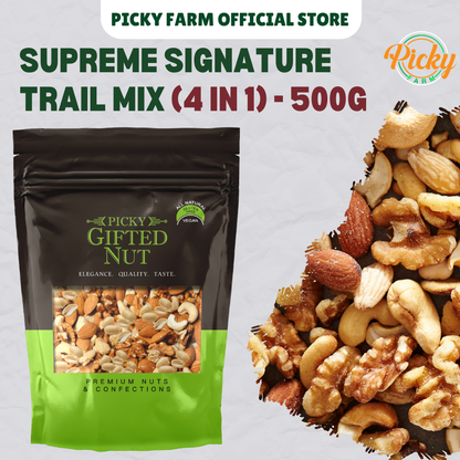 Supreme Signature Trail Mix (4-in-1 Nuts Only) | Premium Quality | 250g - 500g