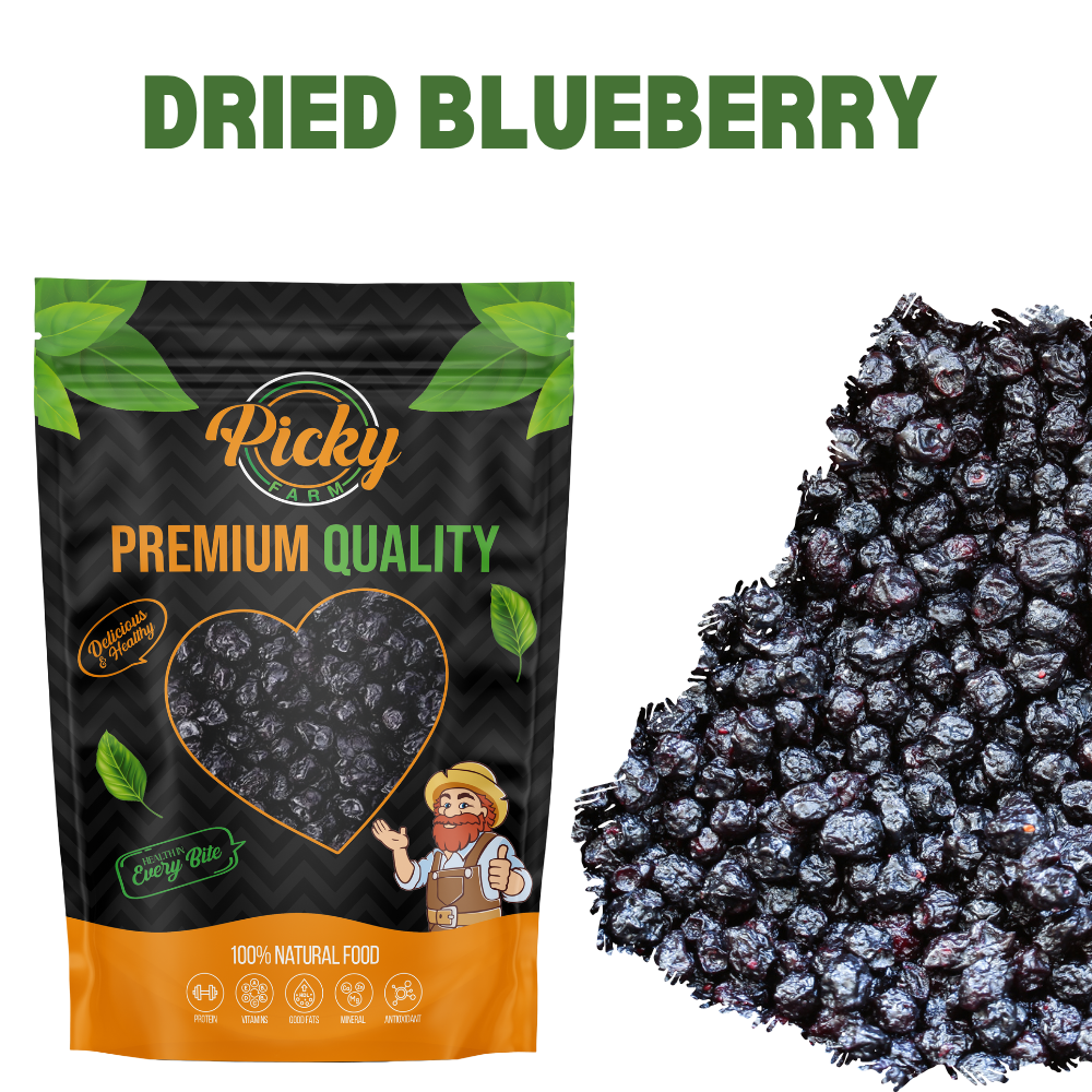 Dried Blueberries | Premium Whole Blueberries | Sweet & Chewy Superfood Snack | Antioxidant-Rich 150g / 200g / 500g