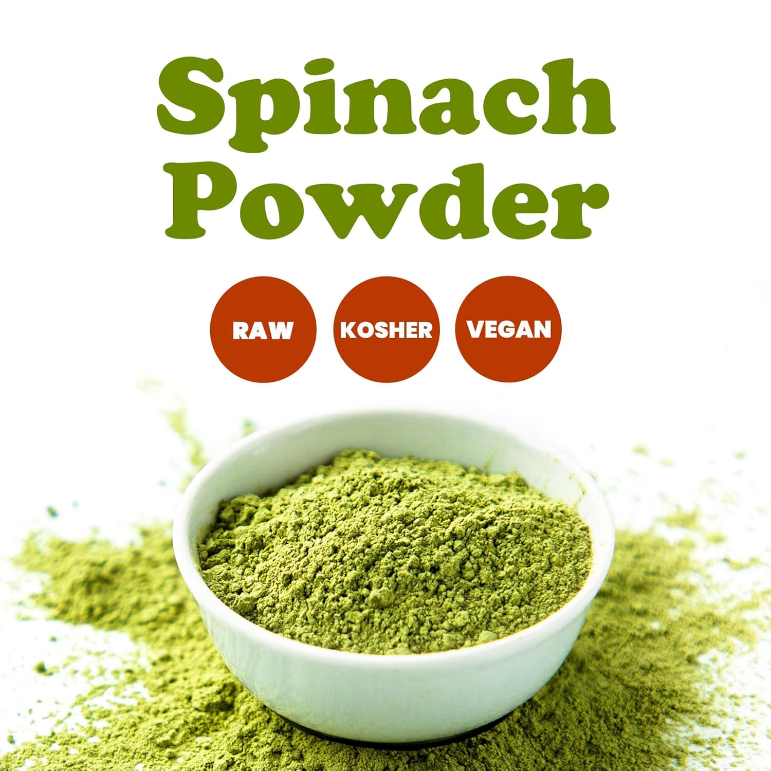 Spinach Powder | Natural Green Color | Fine Texture | Perfect for Drinks & Cooking