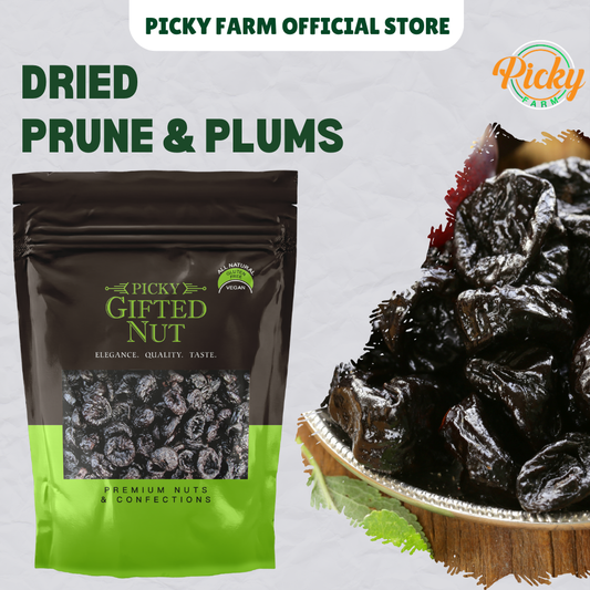 Dried Plums | Natural Dried Prunes with Seed | 150g - 1kg
