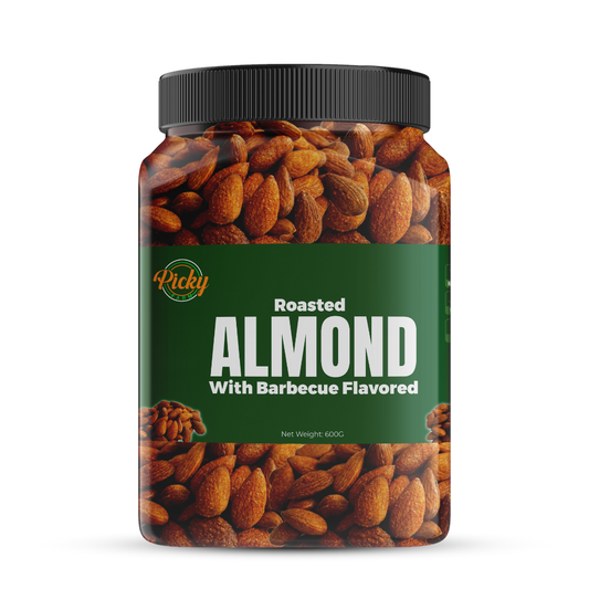 Roasted Almond, Barbecue/ BBQ Flavored Almonds | Almond | 250g - 600g | Premium Quality