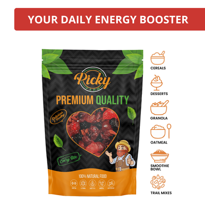 Berrylicious Trail Mix (Strawberries, Cherry, Blueberries, Cranberries, Goji Berries) | 250g / 500g