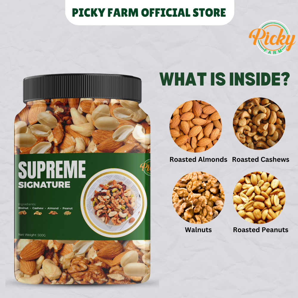 Supreme Signature Trail Mix (4-in-1 Nuts Only) | Premium Quality | 250g - 500g