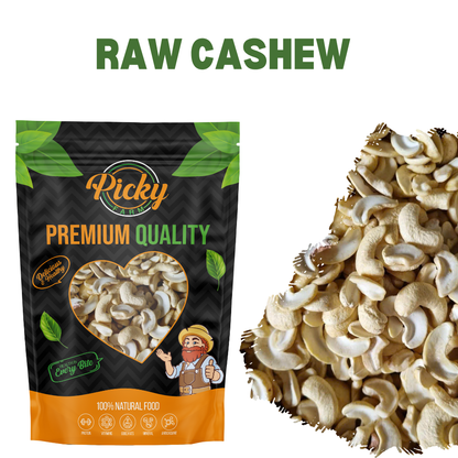 Raw Cashew | Premium Cashew Nuts | High Protein 150g / 200g / 500g