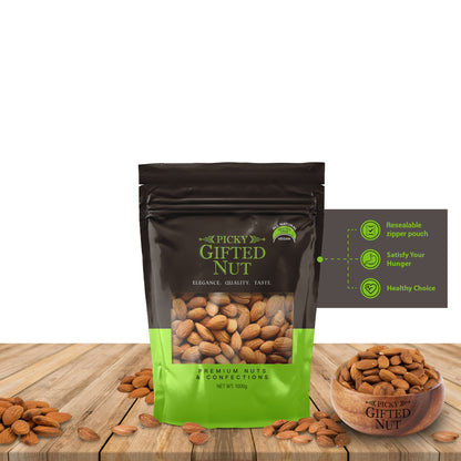 Roasted and Salted Almonds with Himalayan Salt