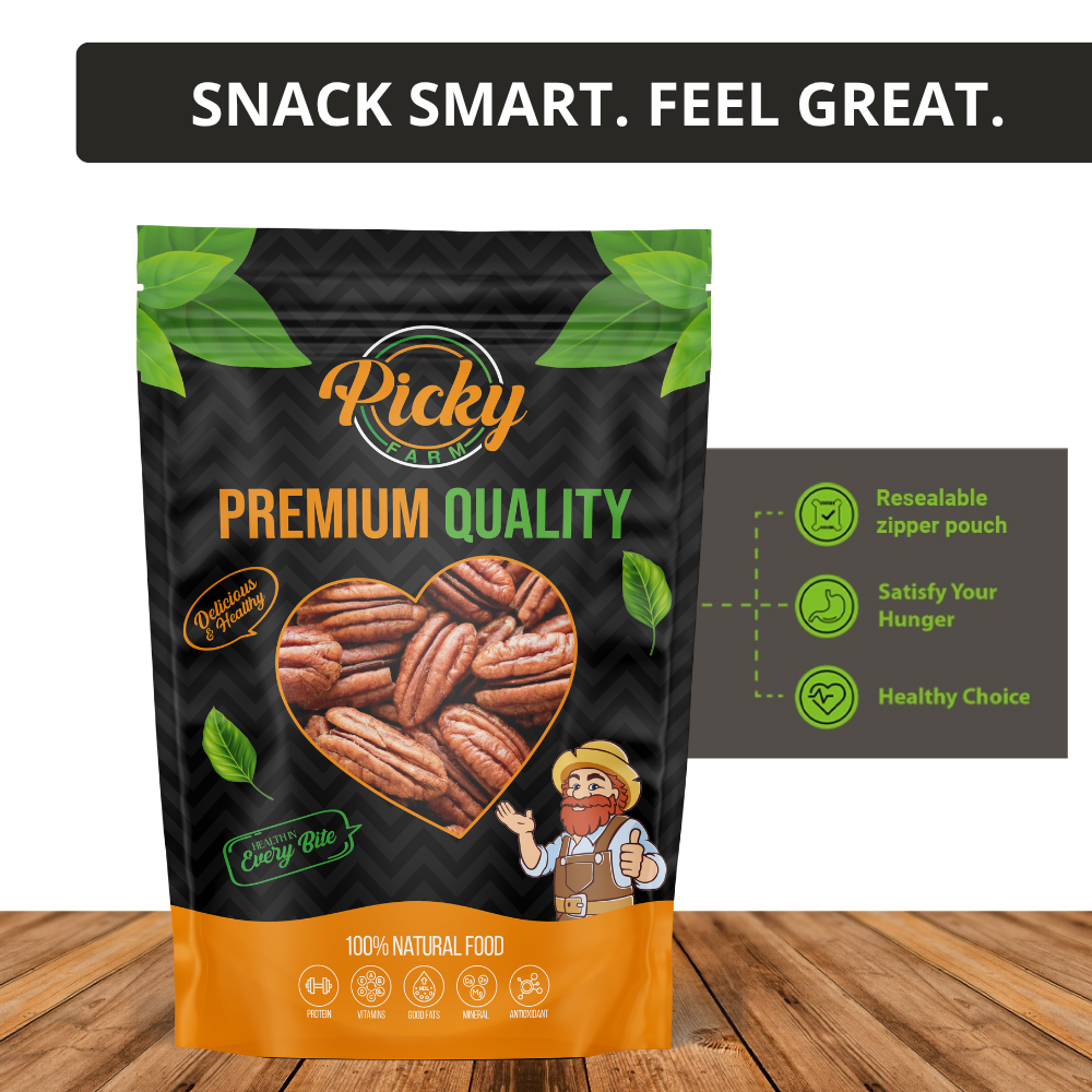 Roasted Pecan | Premium Pecan Nuts | Rich, Buttery Flavor | 150g / 200g / 500g