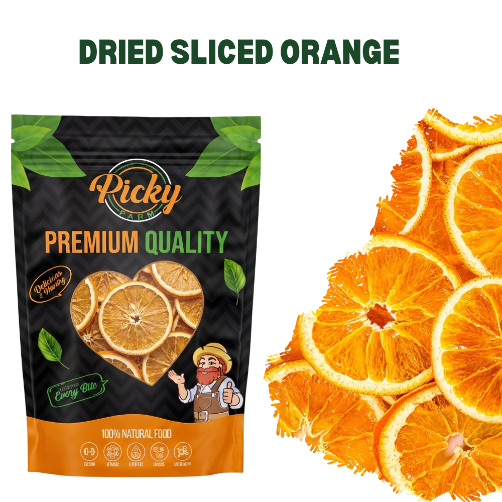 Dried Sliced Orange – Naturally Citrus Sweet & Tangy | Perfect for Tea, Drinks, Baking & Garnish