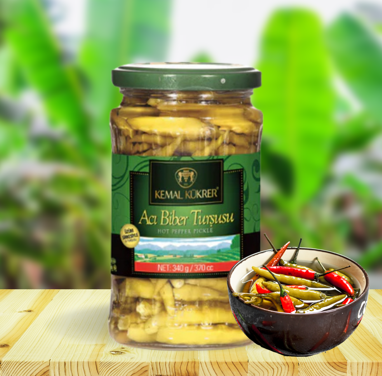 Turkish Pickles Jalapeno and Hot Pepper 340g - 600g