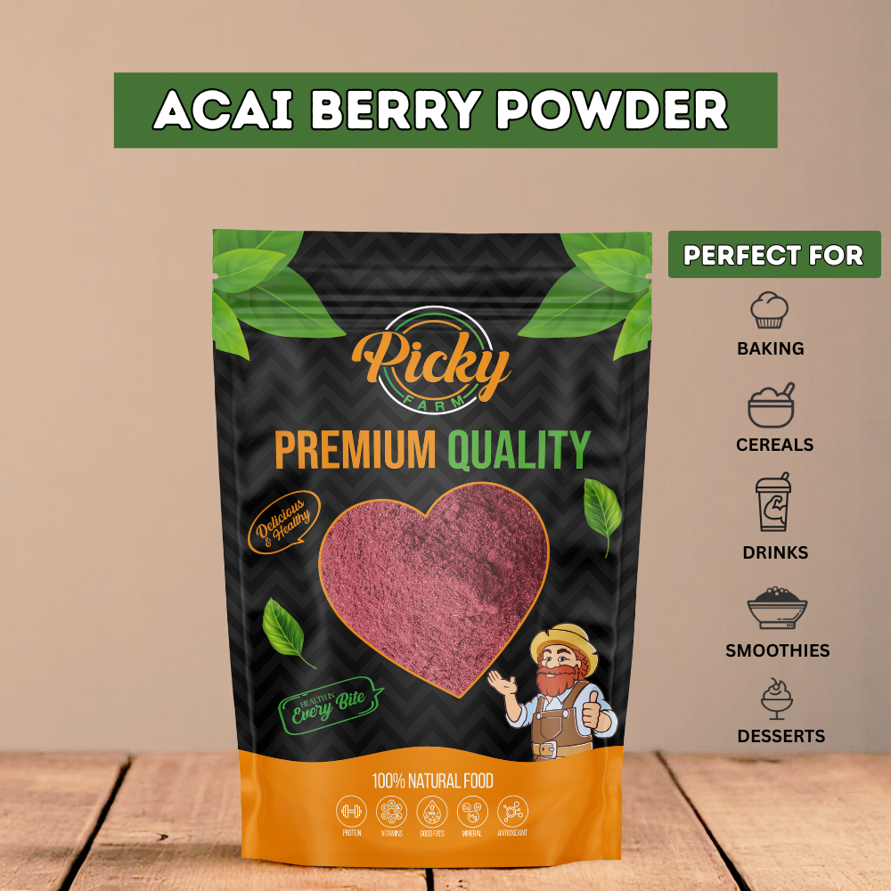 Acai Berry Powder | Rich Berry Flavor | Perfect for Smoothies, Drinks & Bowls