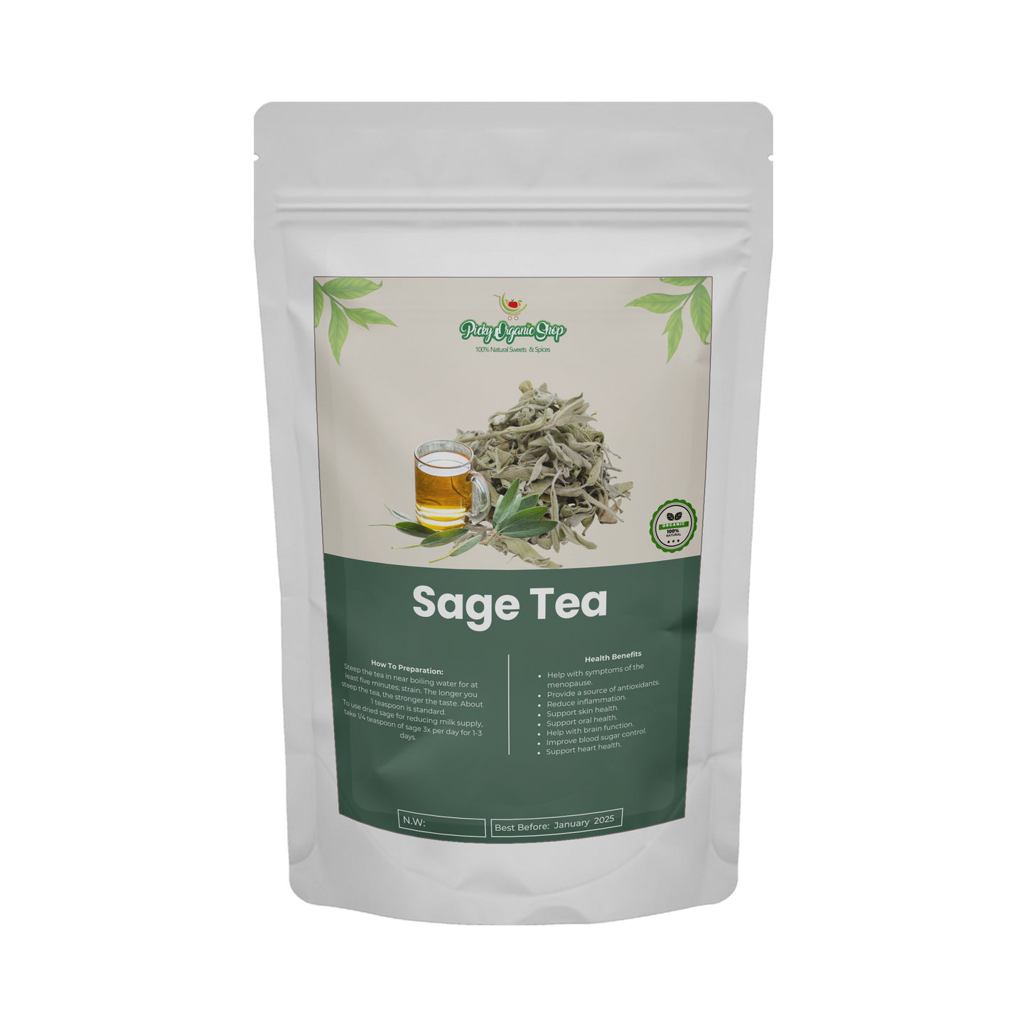 Dried Sage Tea