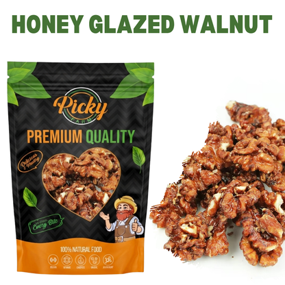 Honey-Coated Walnut | Premium Walnut Halves with Natural Honey Glaze | 150g / 200g / 500g