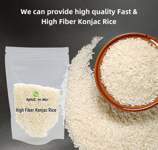 Dry Shirataki Rice (250g to 1kg) -Dry Shirataki Rice (Rice Alternative) - BULK | EASY TO COOK , DRIED AND LOW CARB