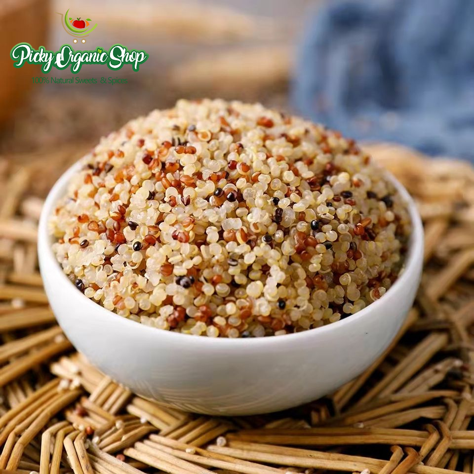 Tricolor Quinoa, 435g  Premium Blend of White, Red & Black Quinoa for Salads, Bowls & Baking