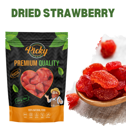 Dried Strawberry | Premium Sweet & Tangy Whole Strawberries